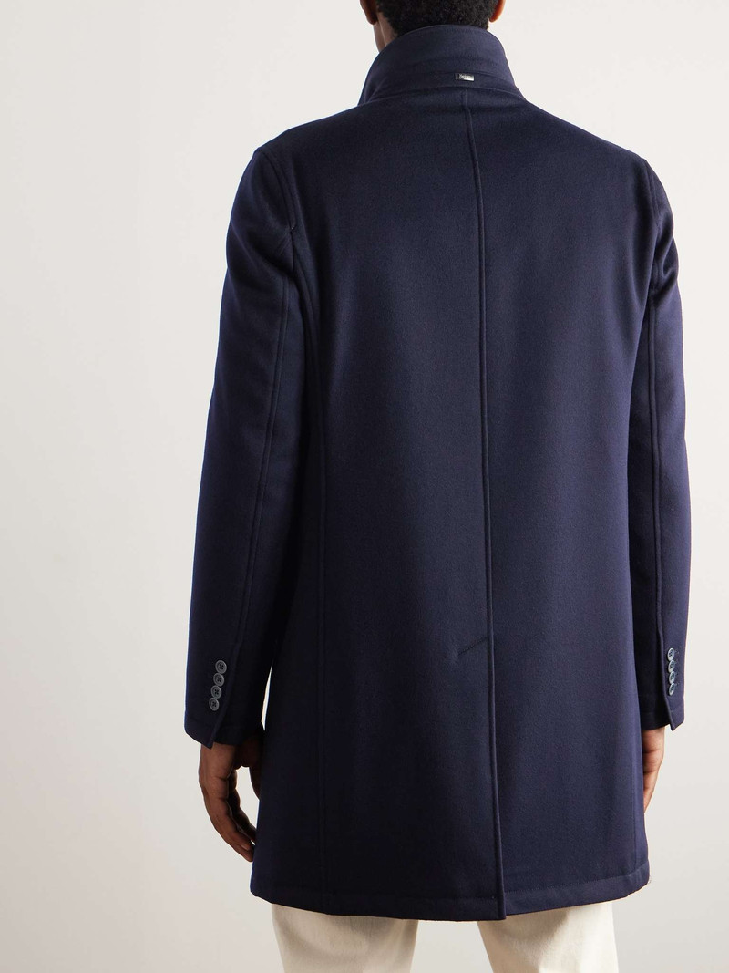 Shell-Trimmed Wool Coat with Detachable Gilet 4