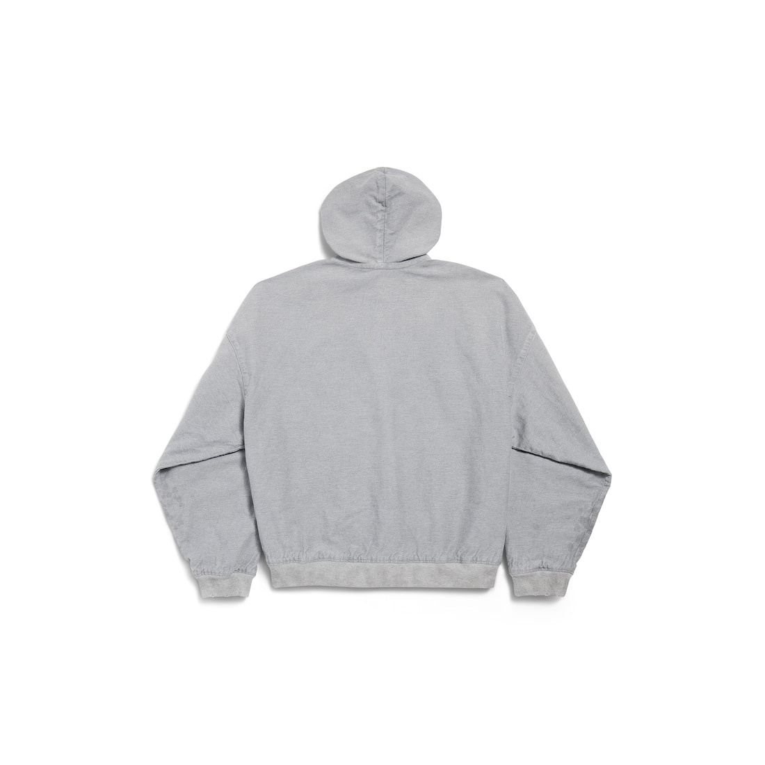 Men's Trompe L'œil Hoodie in Heather Grey - 6