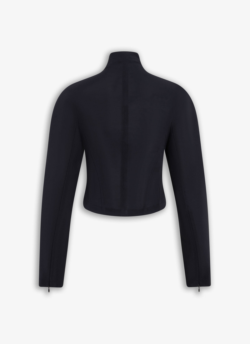 Alaïa HIGHNECK CROPPED JACKET outlook