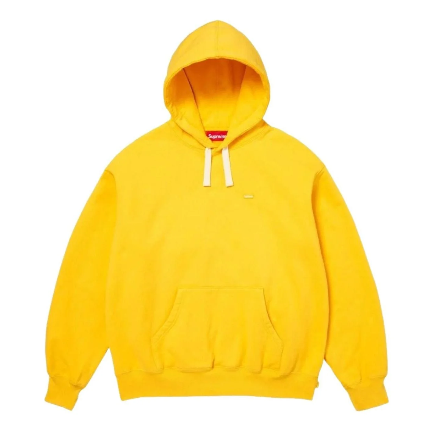 Supreme SS26 Small Box Drawcord Hooded Sweatshirt 'Yellow' SUP-SS26-021-YEL - 1