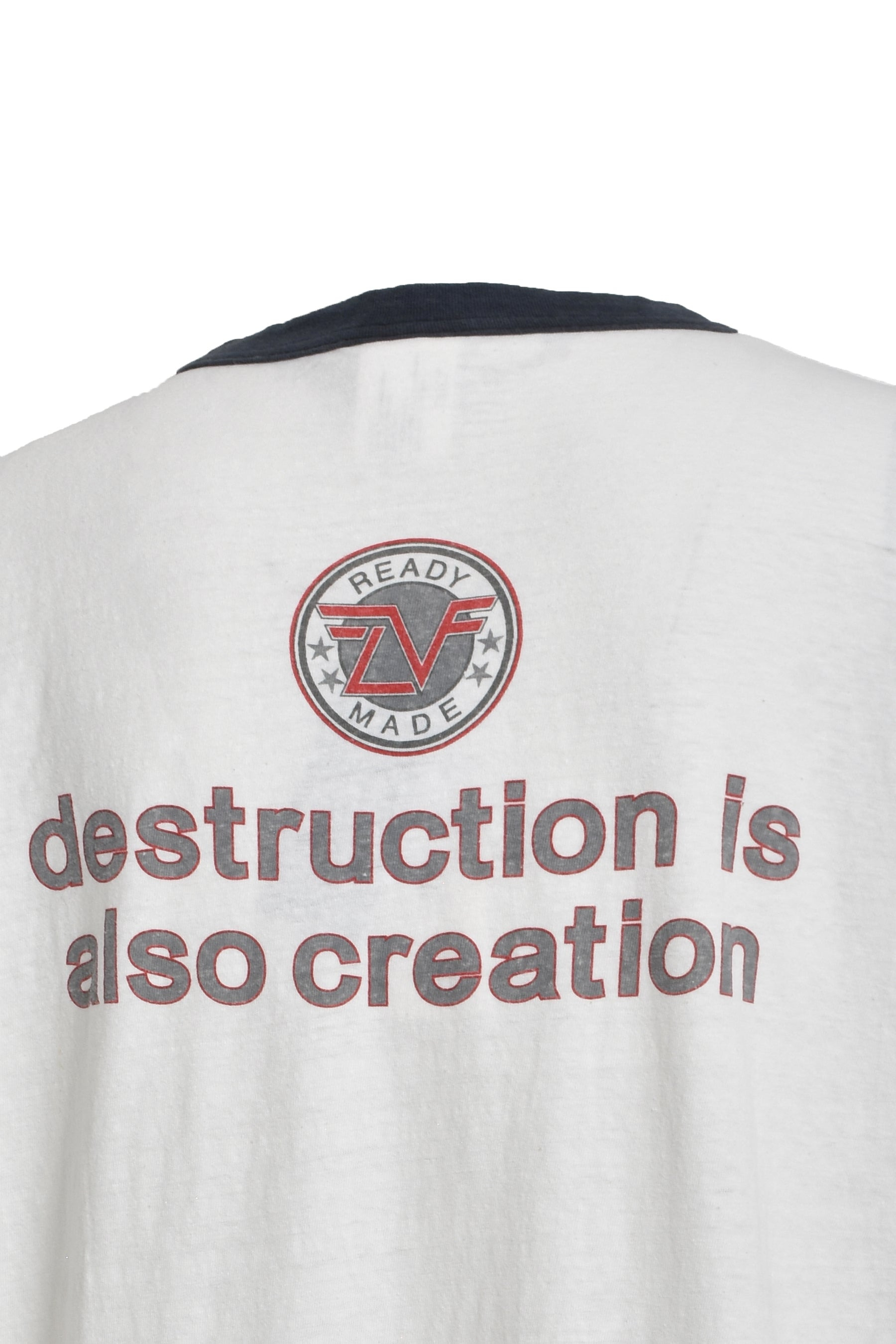 S/S RINGER T-SHIRT / WHT - 8