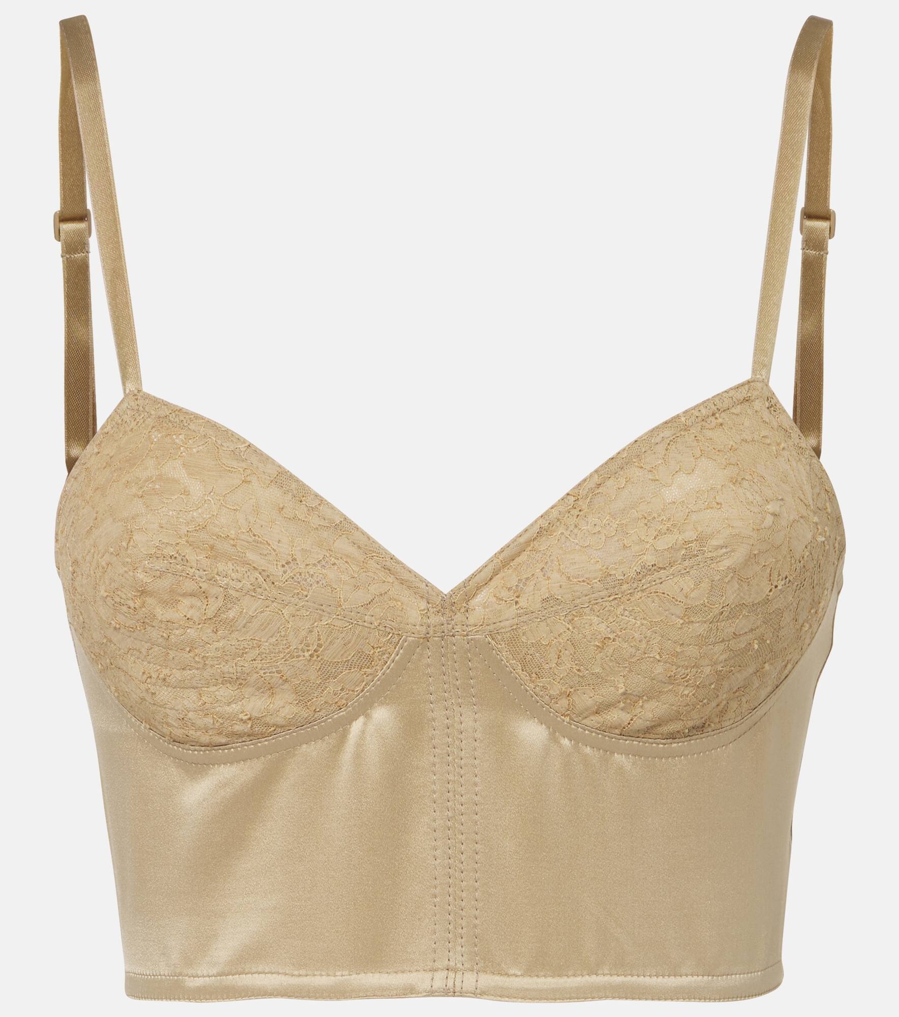 Embroidered cotton and silk bustier - 1