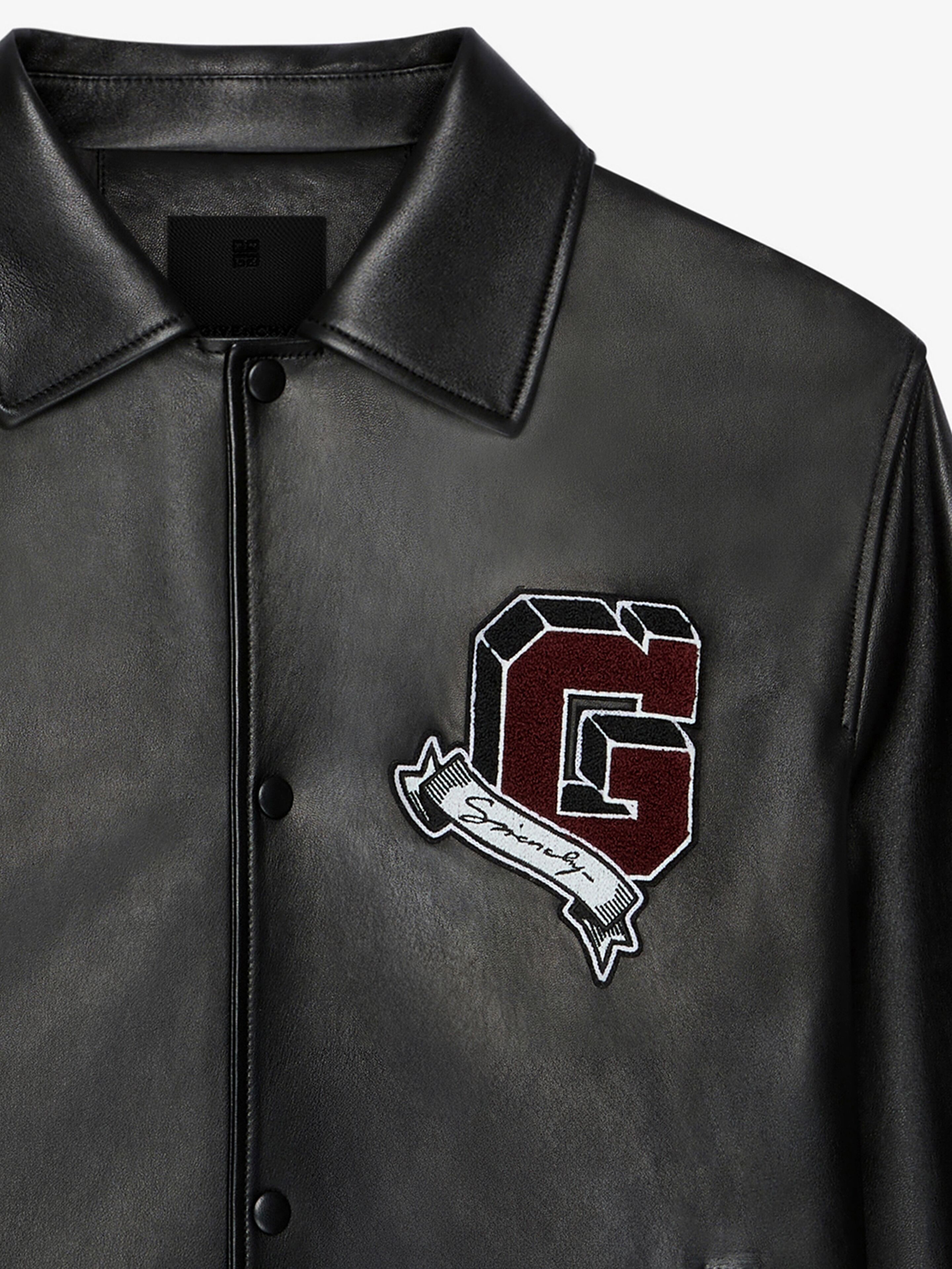 GIVENCHY COLLEGE JACKET IN LEATHER - 4