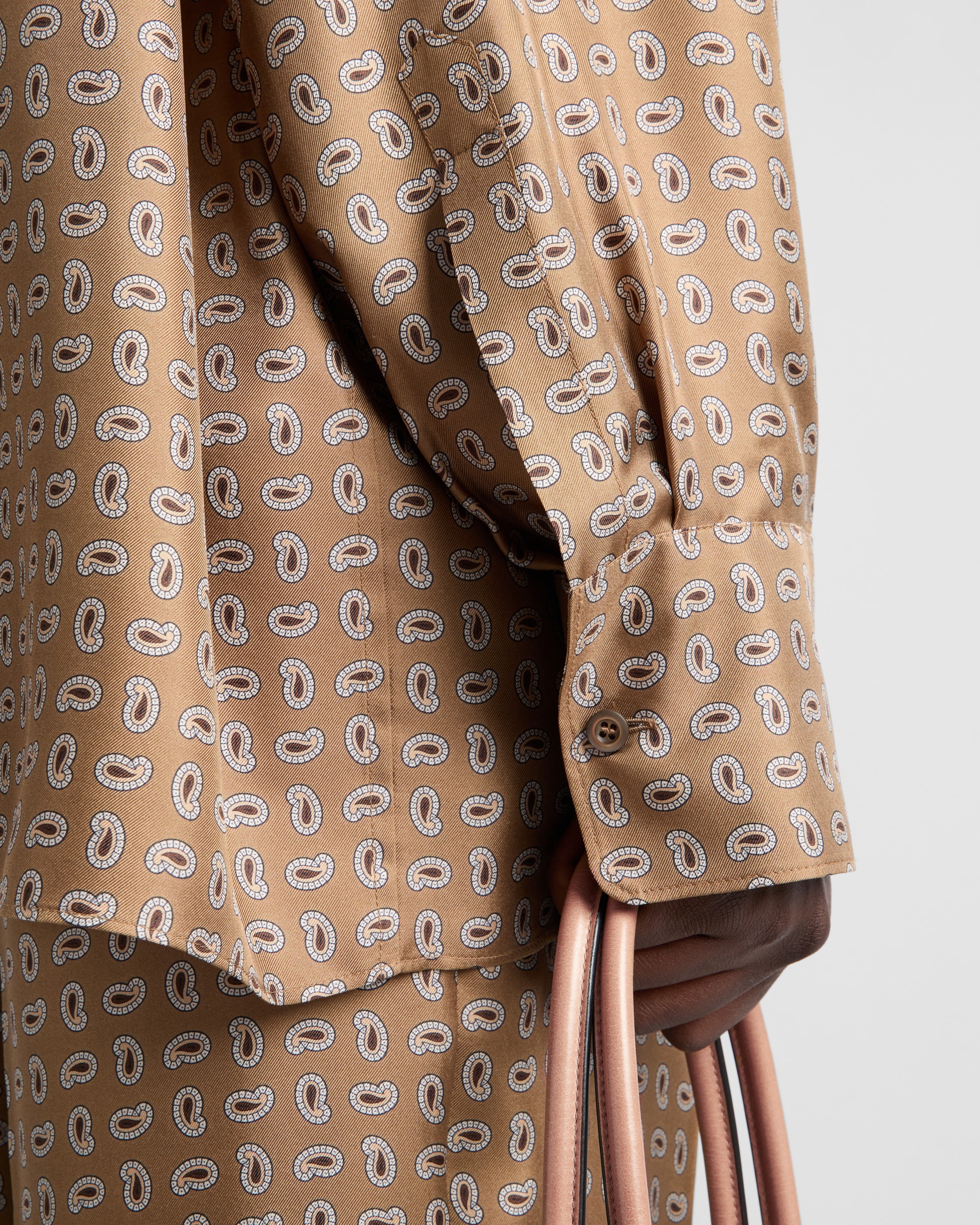 Printed twill silk shirt - 3