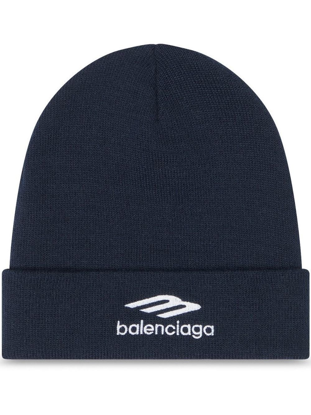 embroidered-logo beanie - 1