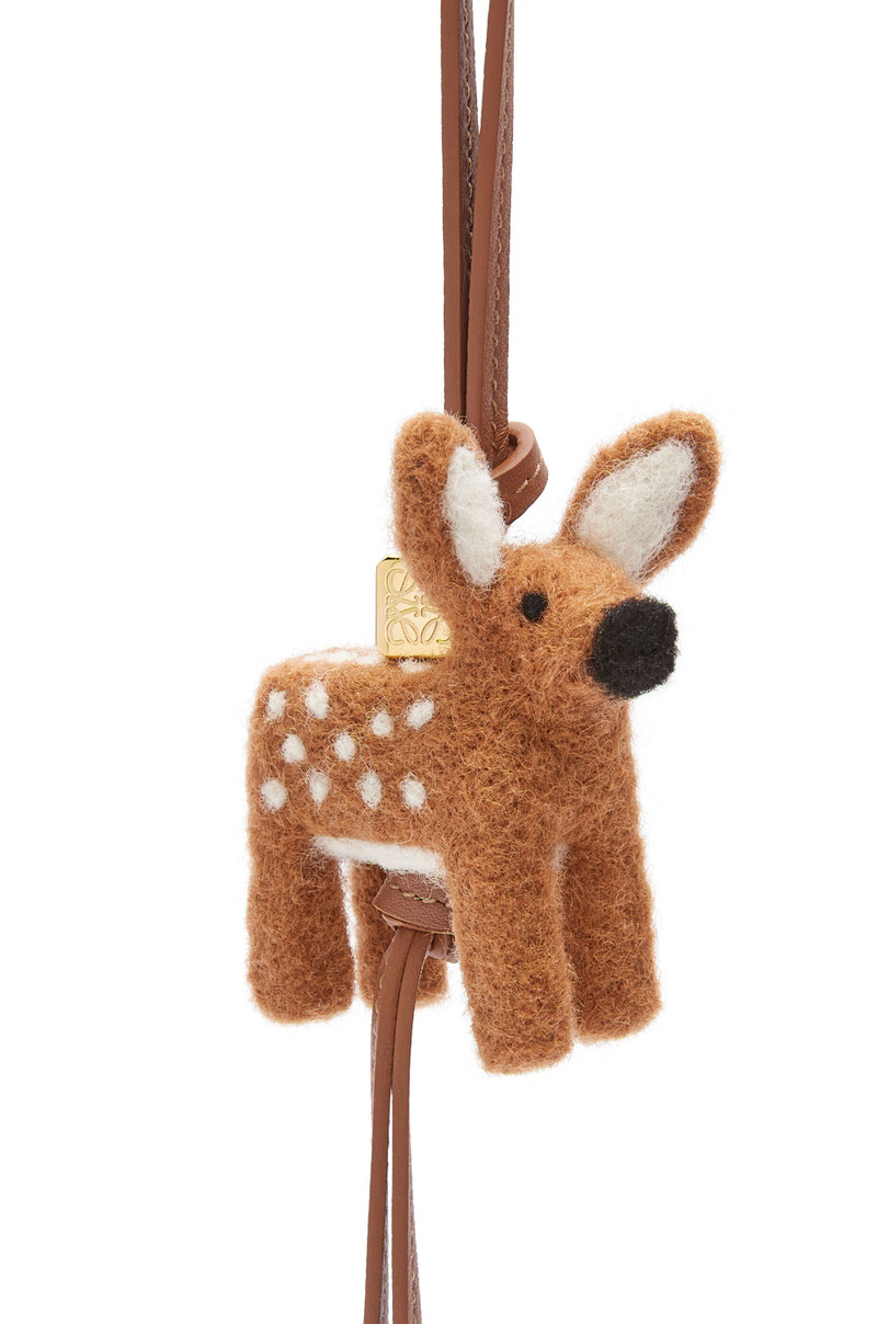 Loewe Deer charm in felt and calfskin outlook