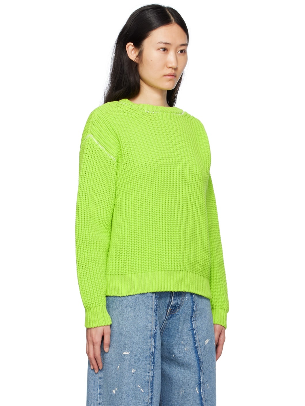 Green Airy Sweater - 2