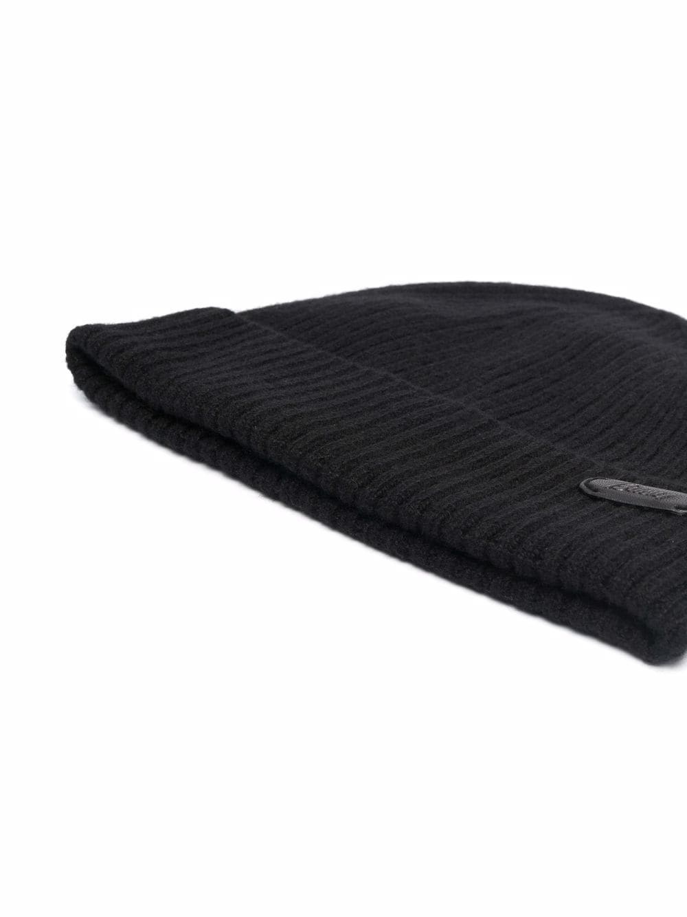 logo-patch cashmere beanie - 2