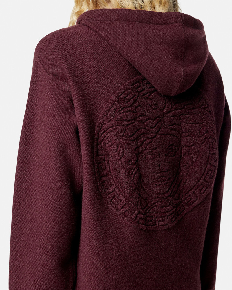 Cashmere-Blend Medusa Zip Hoodie 3