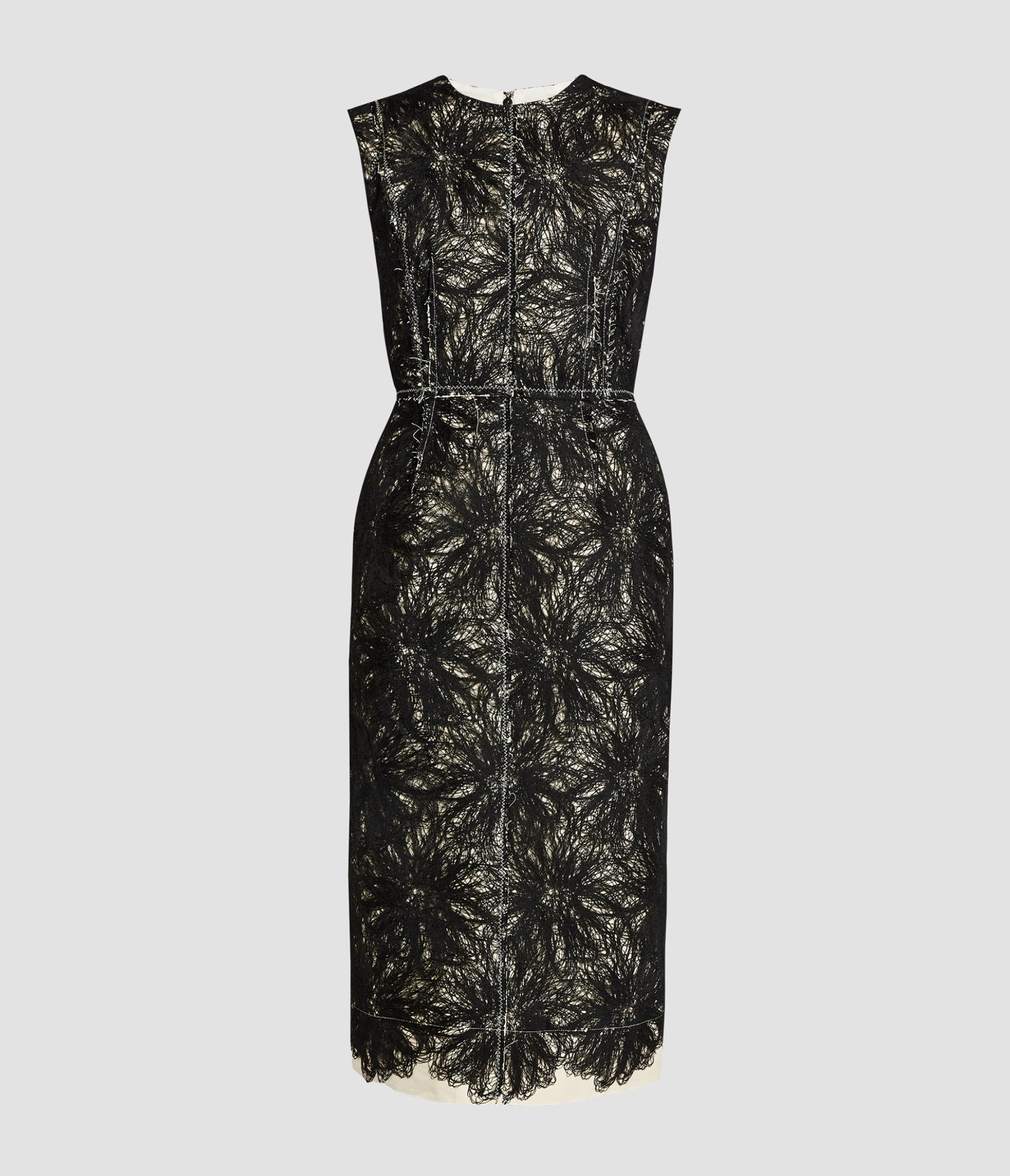 SLEEVELESS PENCIL MIDI DRESS - 2