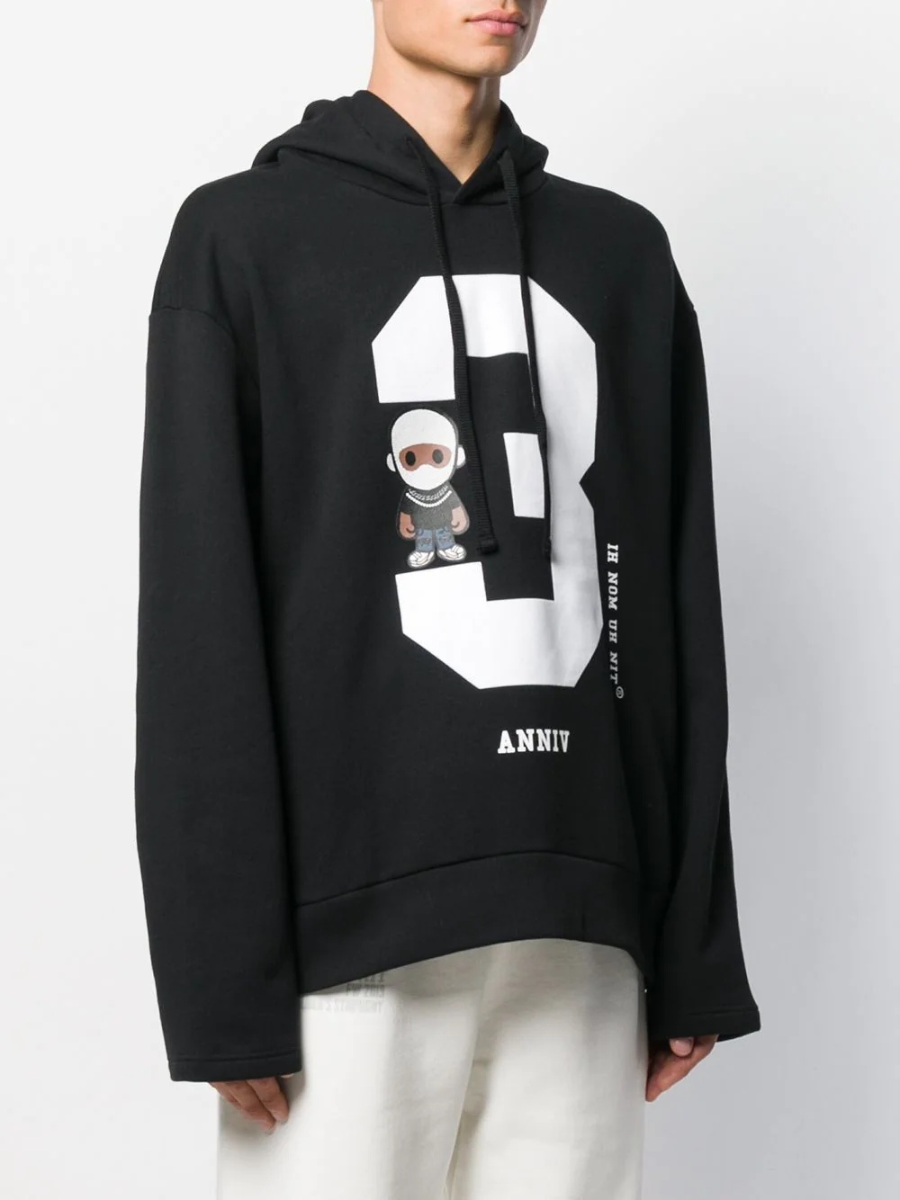 number 3 print hoodie - 3