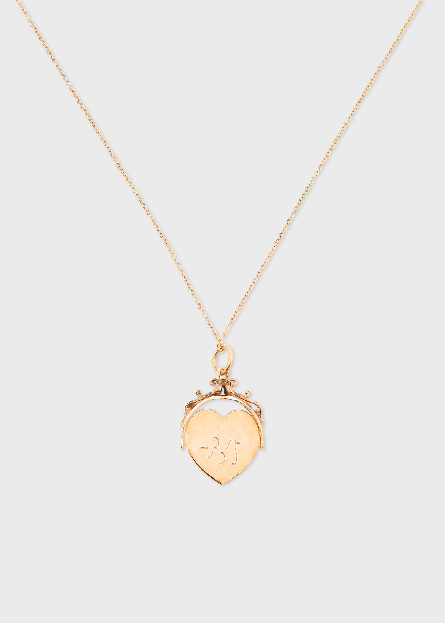 Vintage 'I Love You Heart Spinner' Necklace - 1