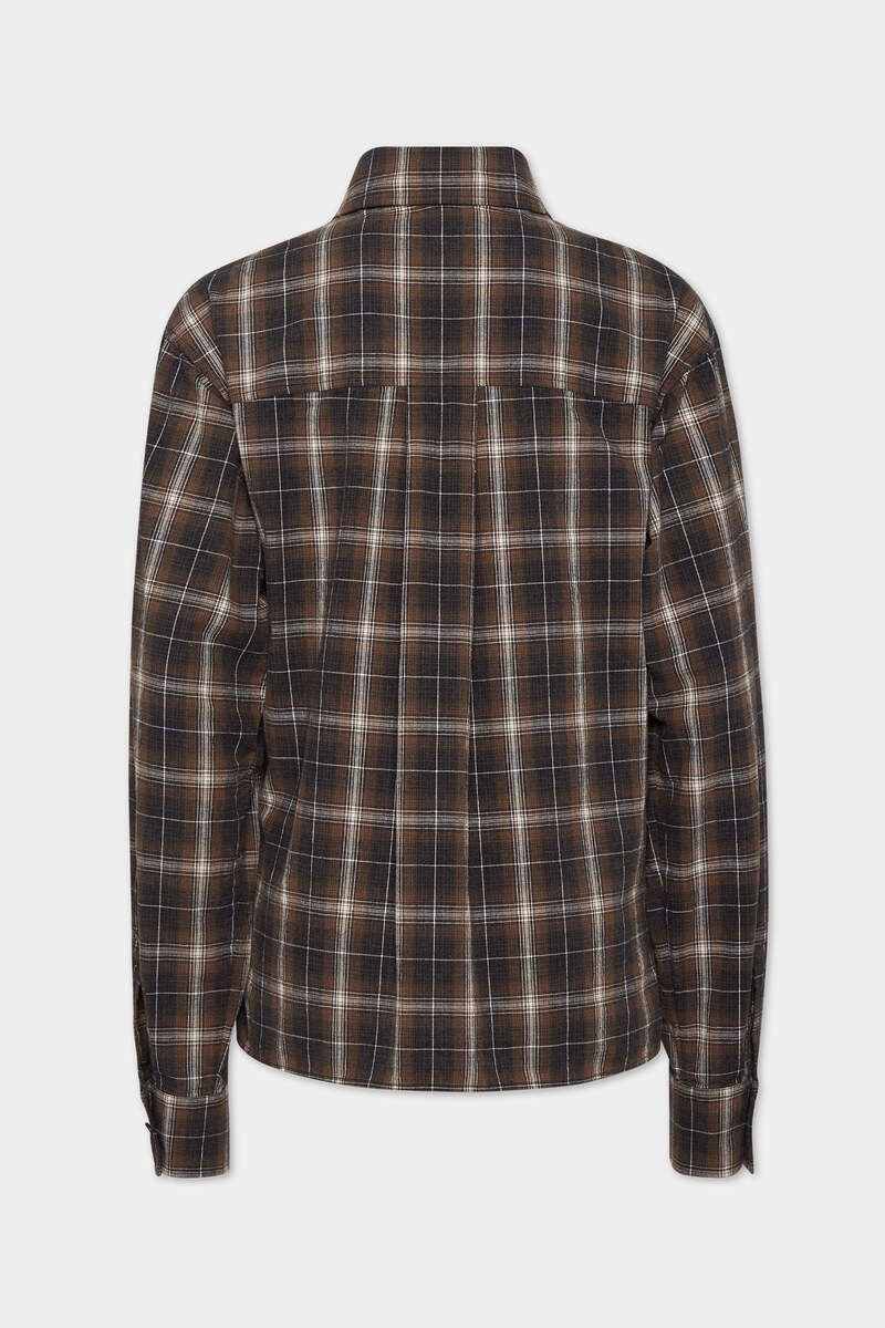 BOXY CHECKED SHIRT - 2