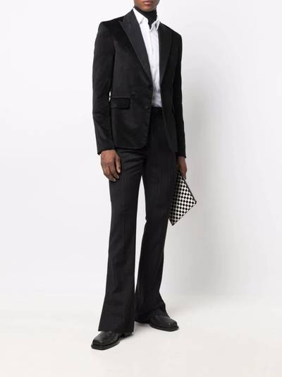 AMIRI single-breasted velvet blazer outlook