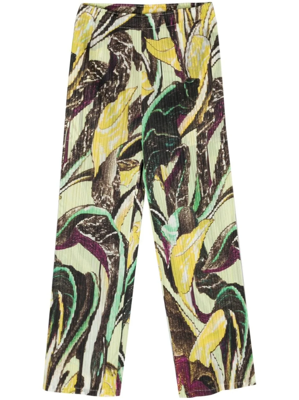 Pleats Please Issey Miyake Women Pleated Cropped Trousers - 1