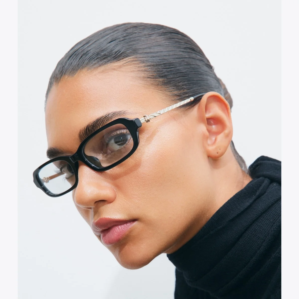 Kira Metal Slim Rectangle Eyeglasses - 1