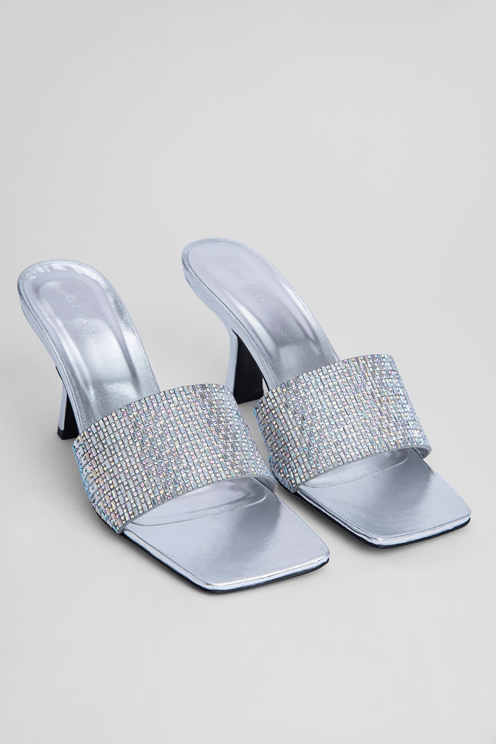 Dylan Silver Leather and Crystals - 2