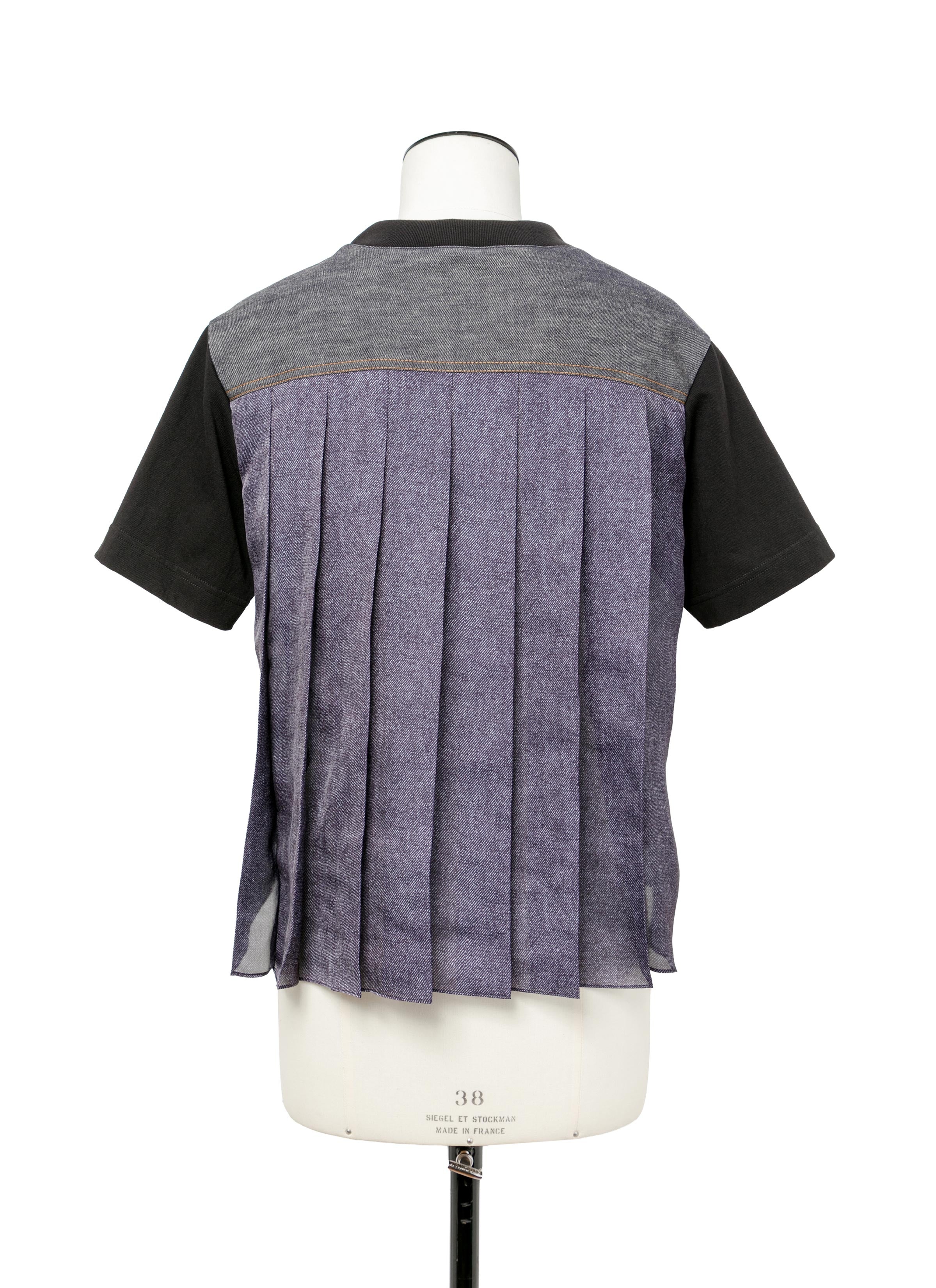 Denim x Cotton Jersey T-Shirt - 4