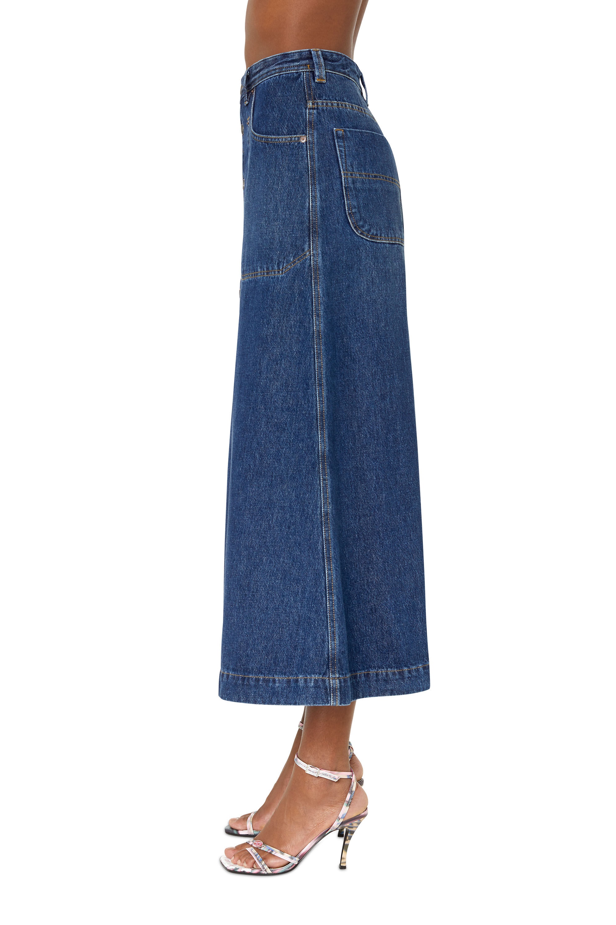 DE-ALBUS-L A-LINE LONG SKIRT - 5