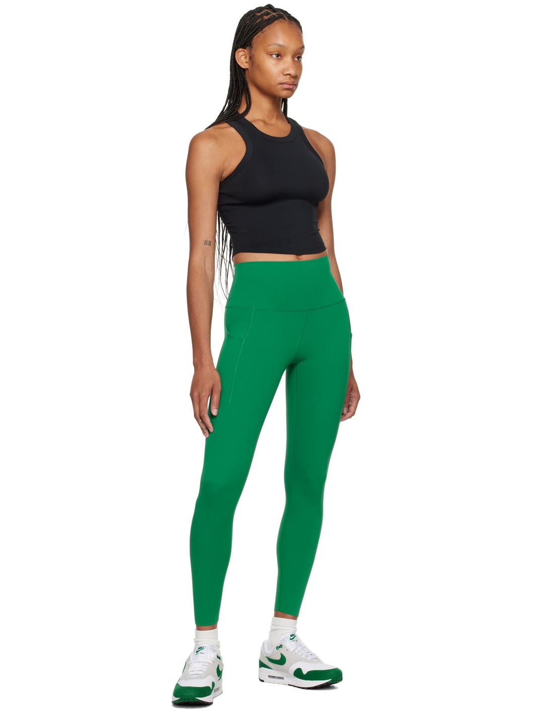 Green High-Rise Leggings - 4