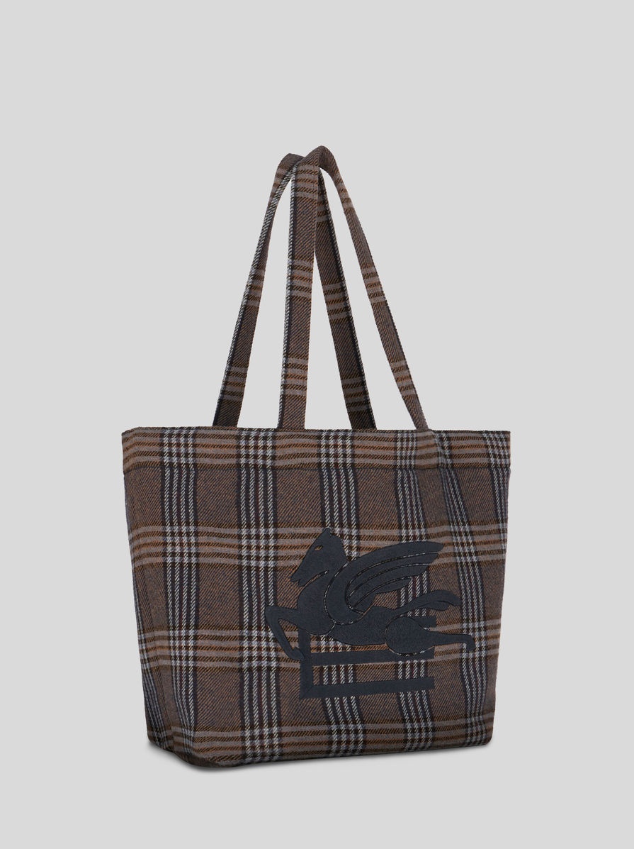 MEDIUM CHECK SOFT TROTTER BAG - 5