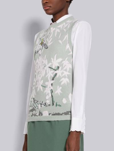 Thom Browne Toile Intarsia Cashmere Shell Top outlook