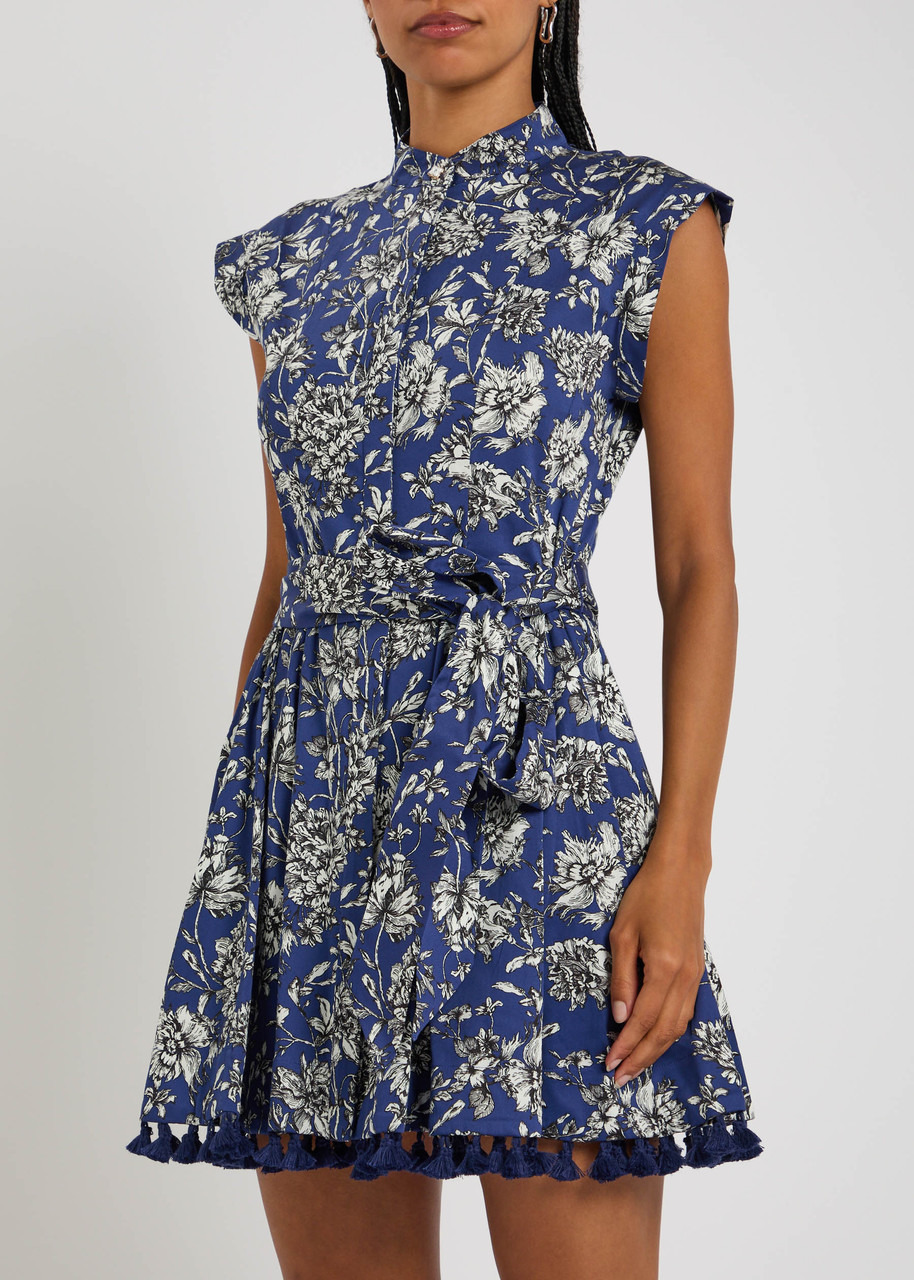 Alice + Olivia Lucy Floral Stretch-cotton Mini Dress - 2