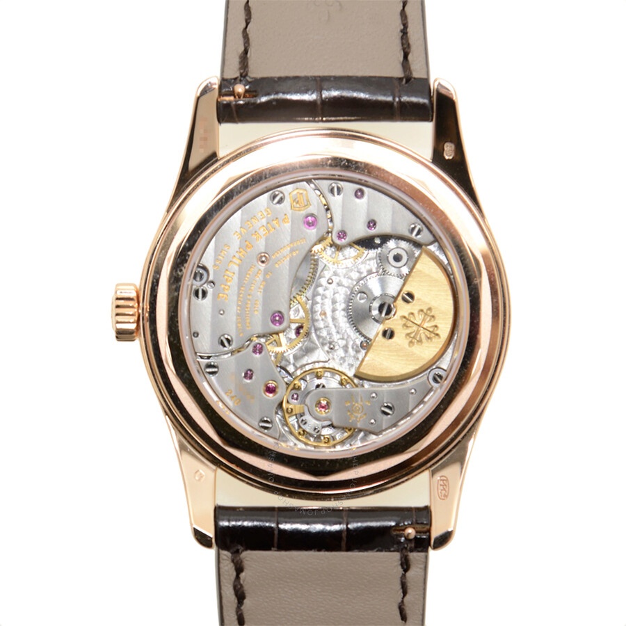 Pre-owned Patek Philippe Calatrava Brown and Silvery Gray Dial Men's Watch 6000R-001 - 3