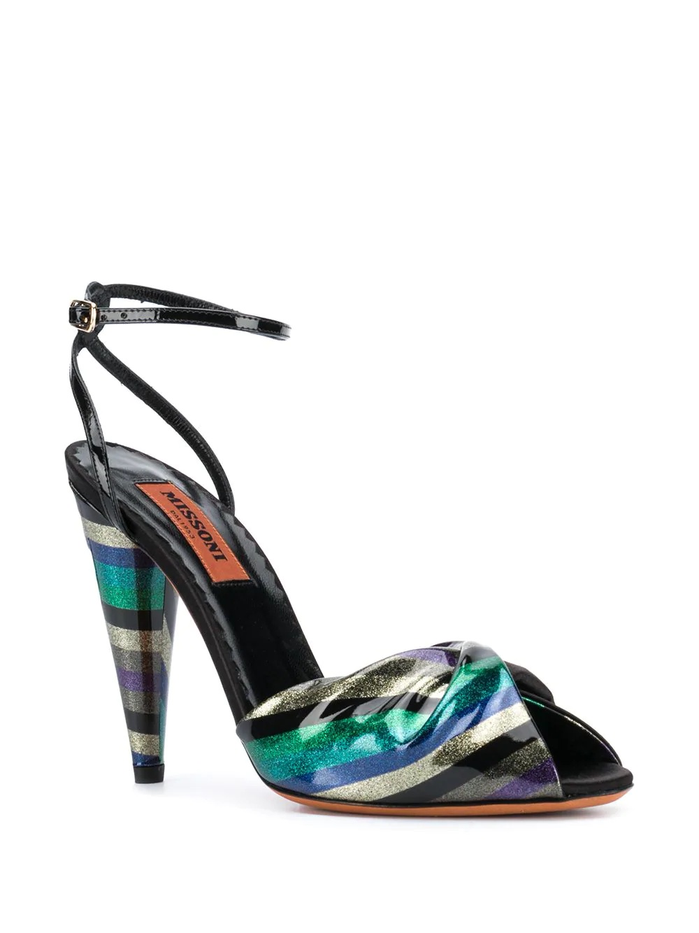 color-block ankle sandals - 2