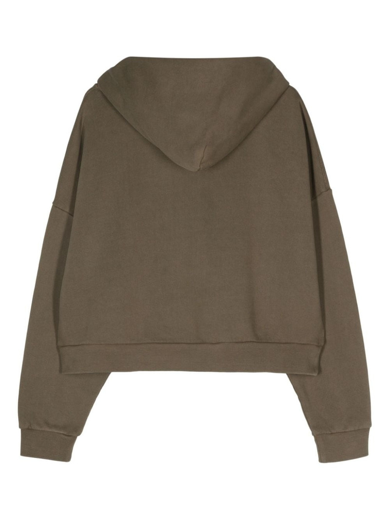 entire studios drop-shoulder organic cotton hoodie outlook