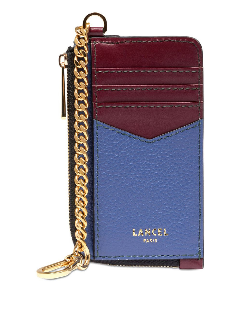 LANCEL Enveloppe chain-embellished card holder outlook