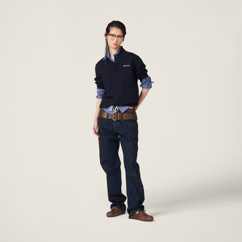 Miu Miu Wool knit polo shirt outlook