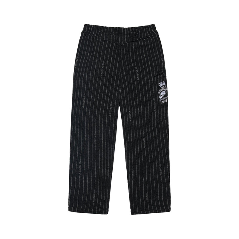 Stüssy Stussy x Nike Stripe Wool Pant 'Black' outlook