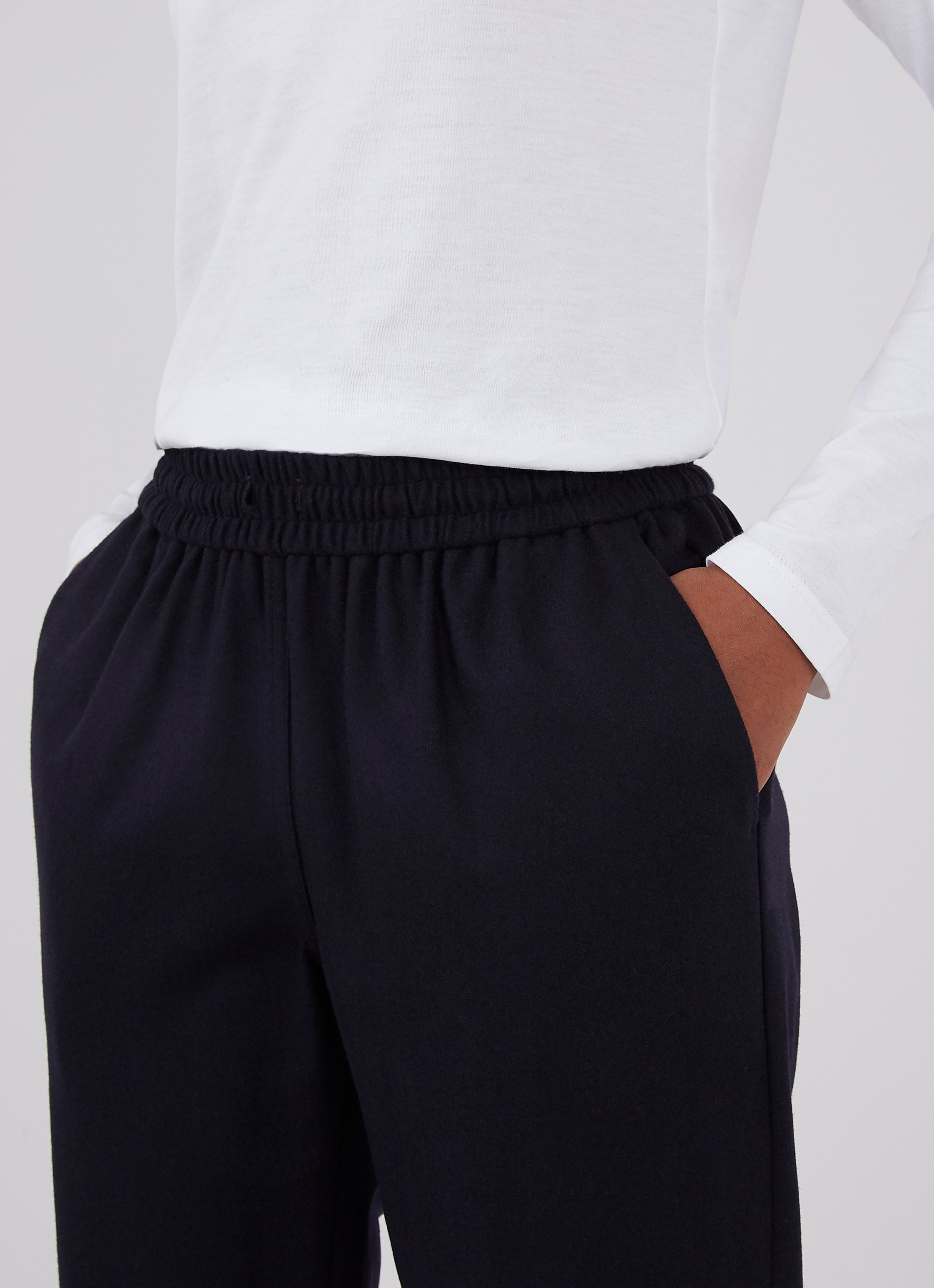 Wool Cashmere Flannel Trouser - 4