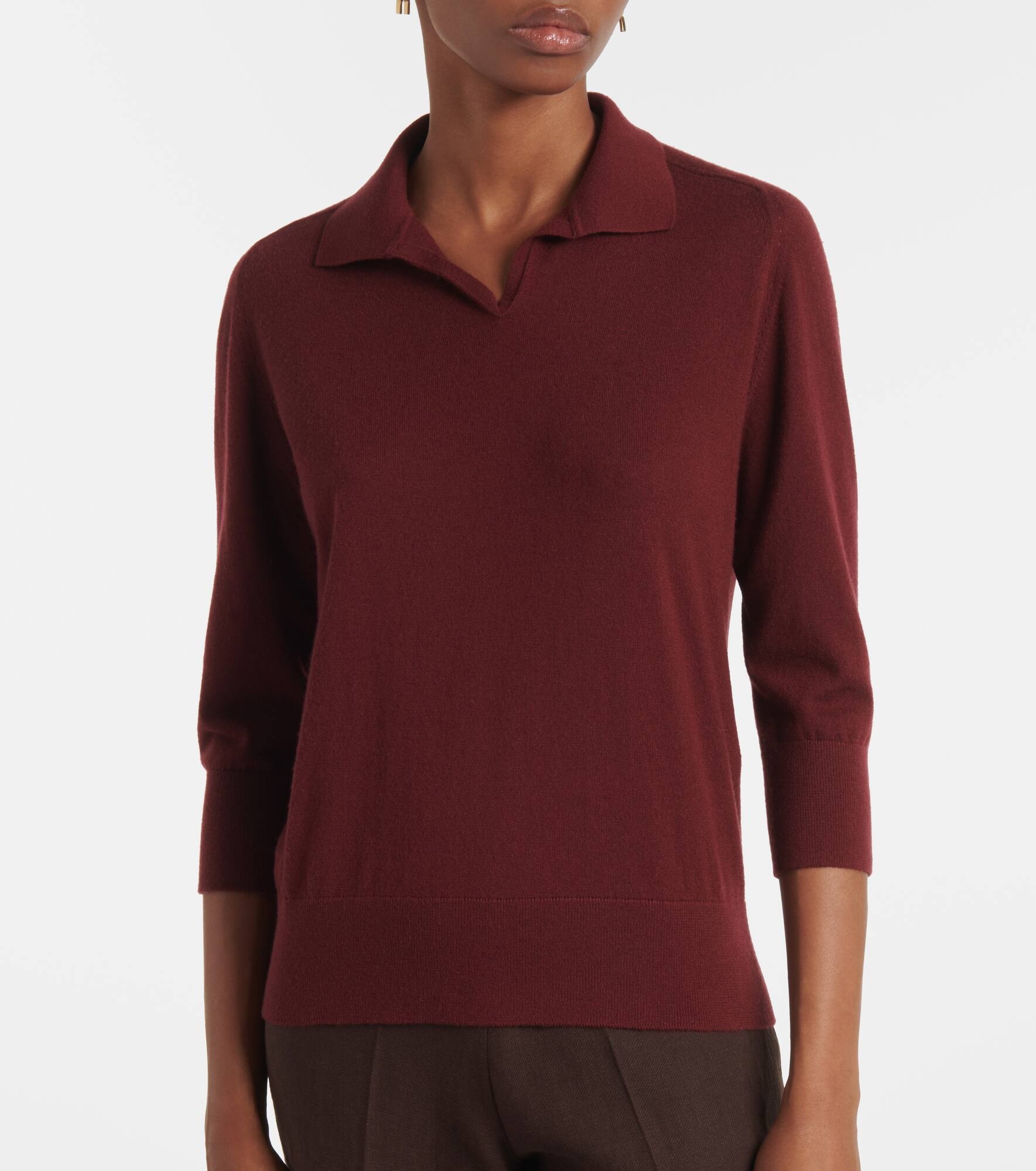 Cashmere polo shirt - 5
