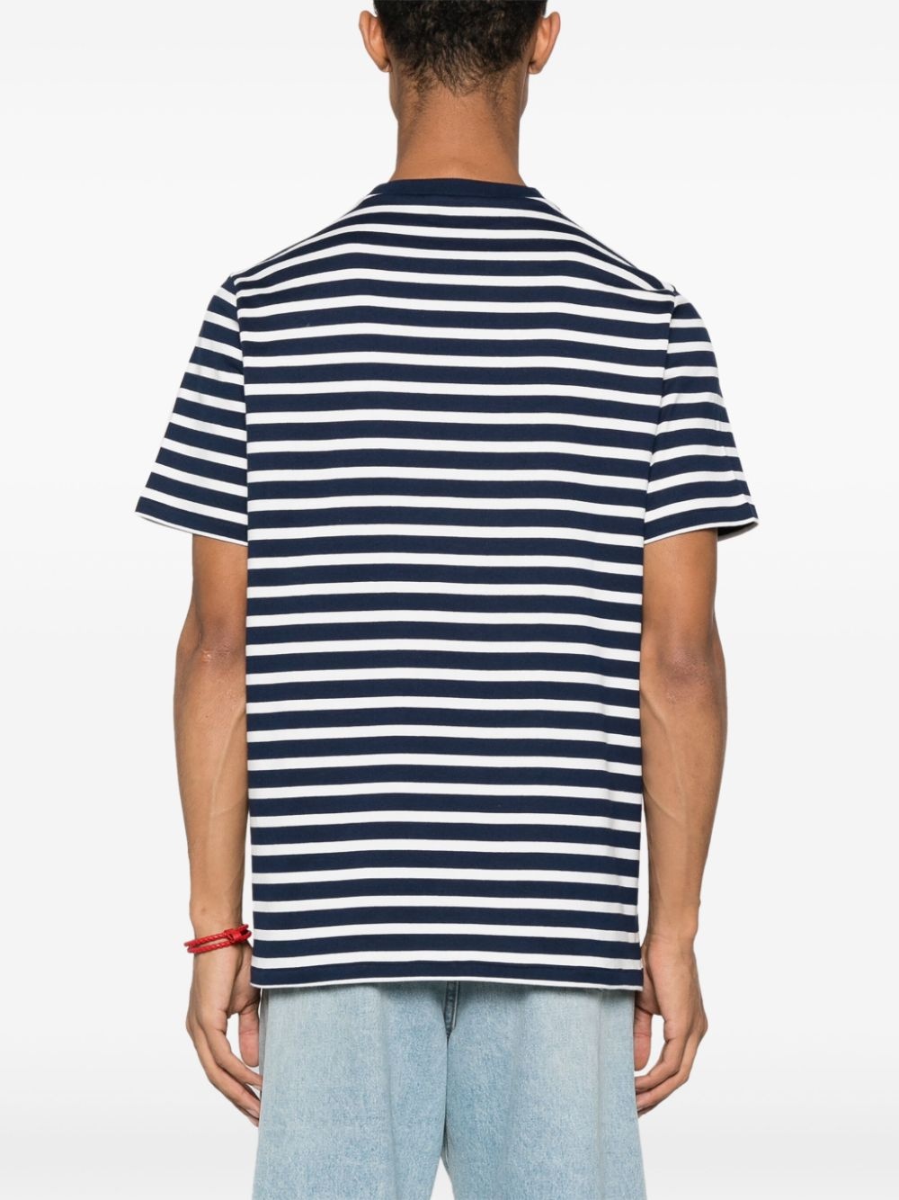 stripe-print cotton T-shirt - 4