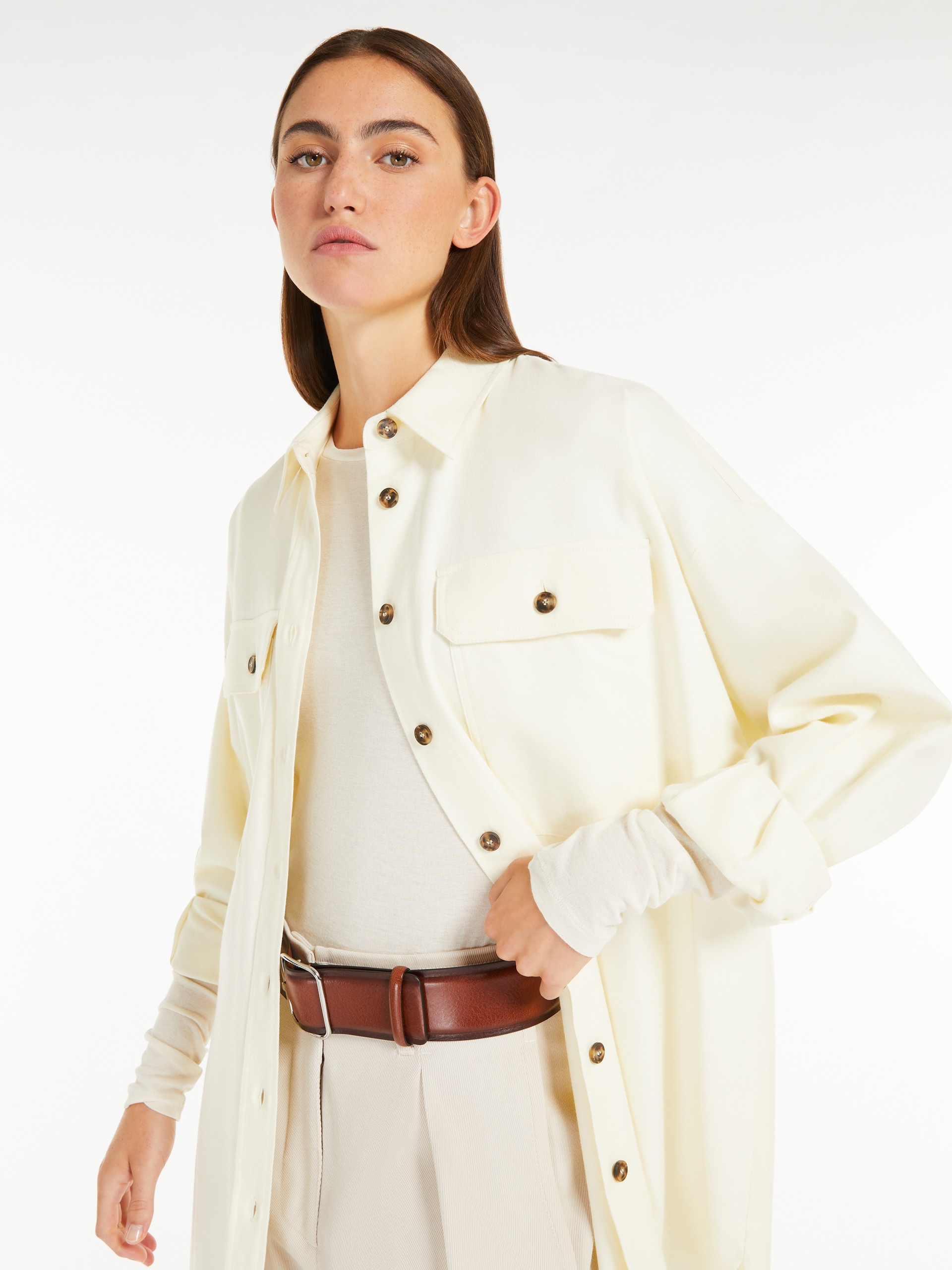 ROLF Cotton flannel oversized shirt - 5