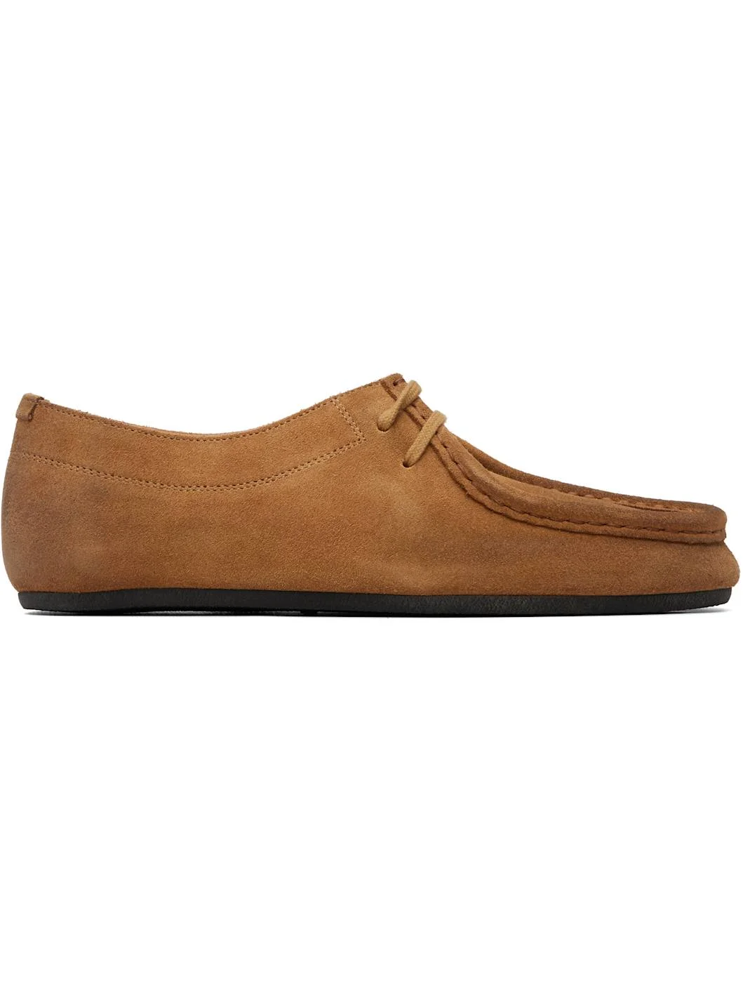 Tan Hood Lace-Up Derbys - 1