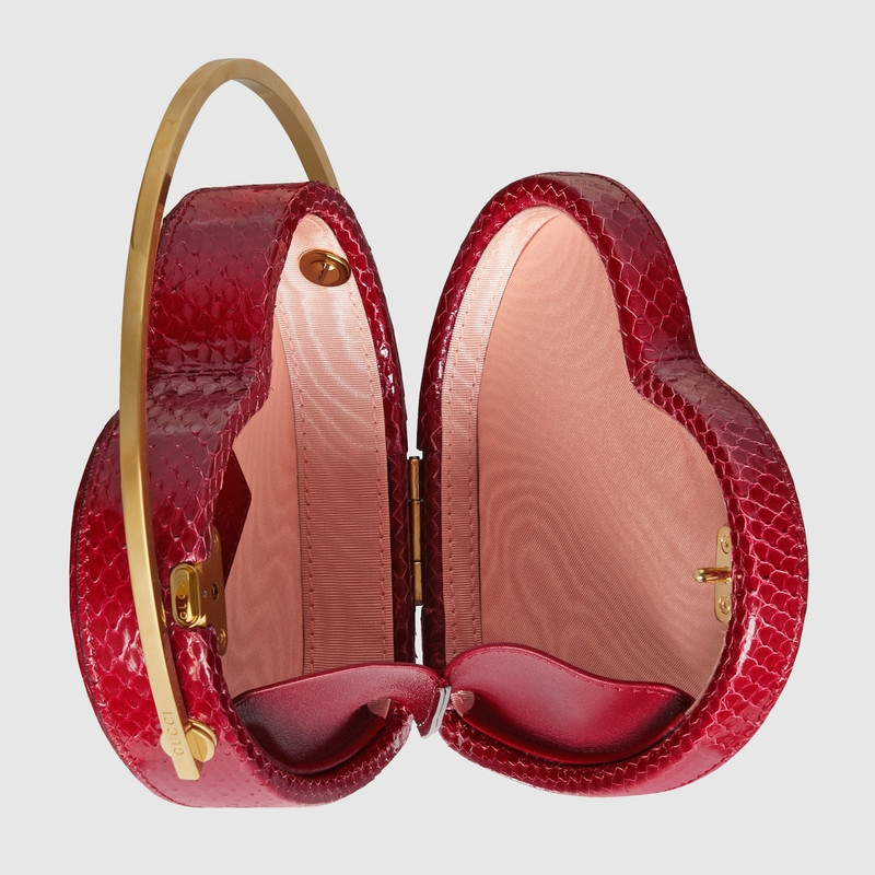 Broadway mini python top handle bag 7