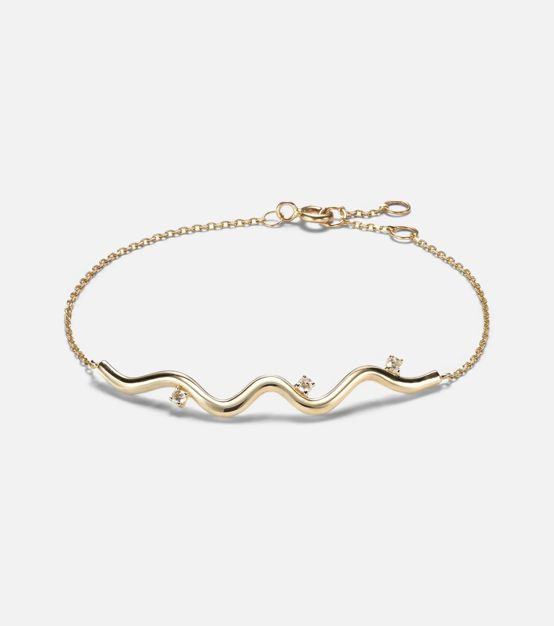 Harbor Lights 10kt gold bracelet with diamonds - 1