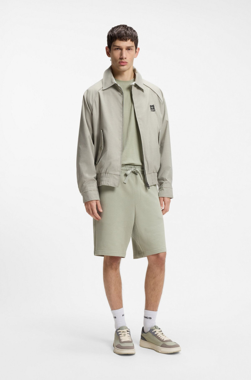 HUGO SLUB-INTERLOCK T-SHIRT IN A SLIM FIT outlook