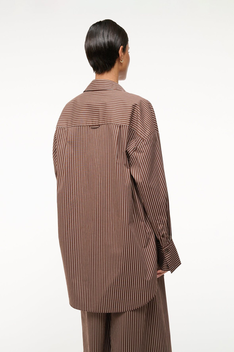 STAUD SANDBAR TOP DARK OAK MICRO STRIPE 5