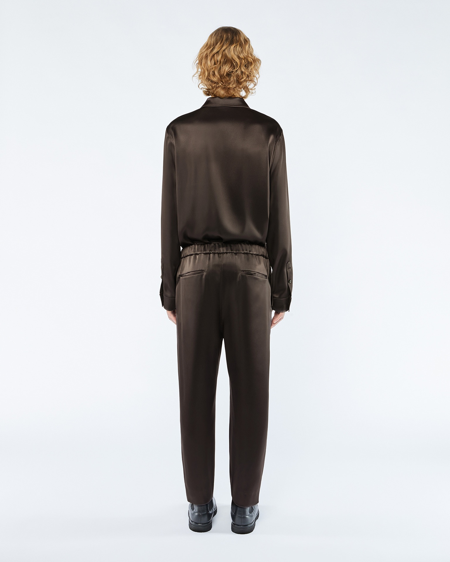 JAIN - ANEW Satin pants - Espresso - 3