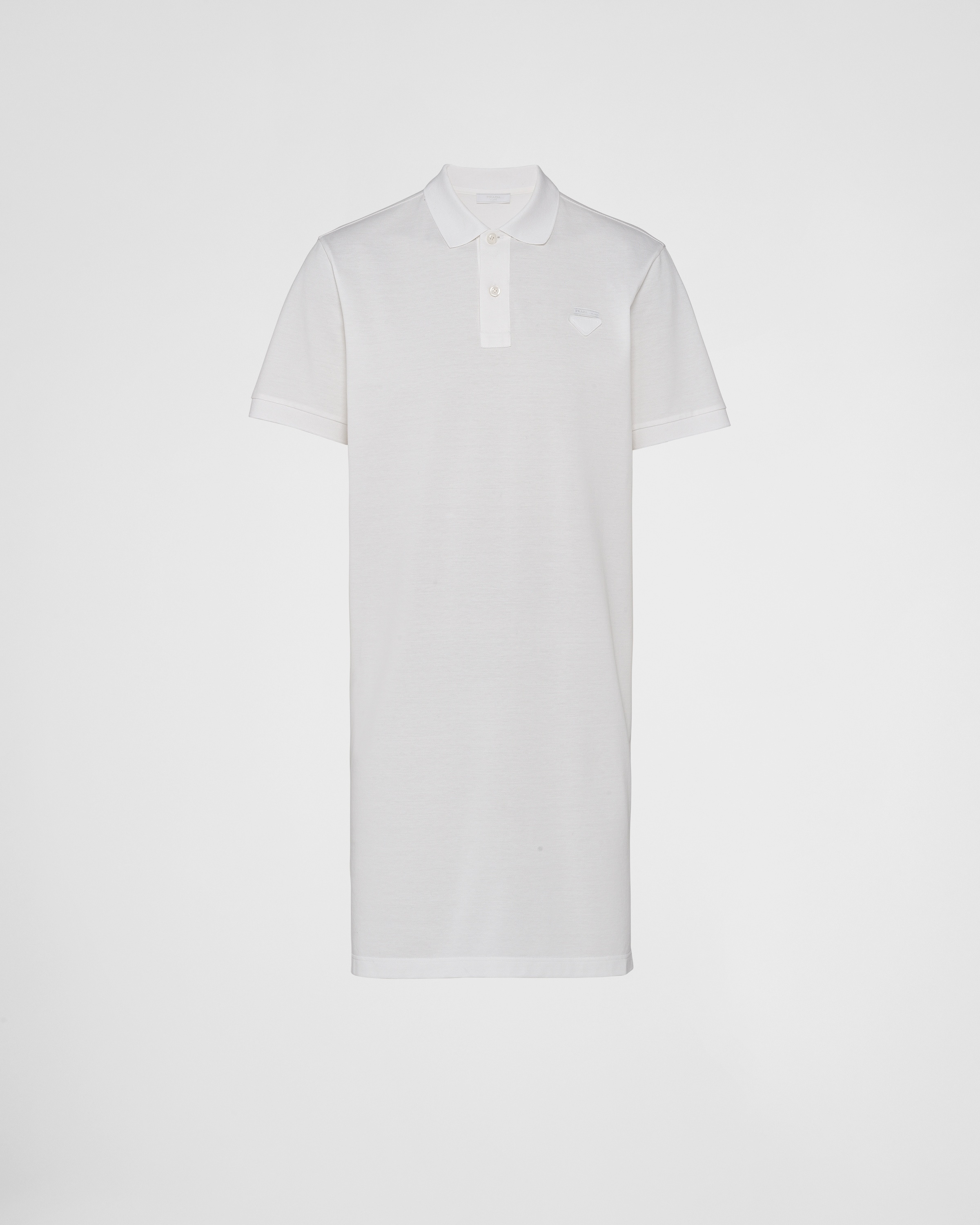 Long piqué polo shirt - 1