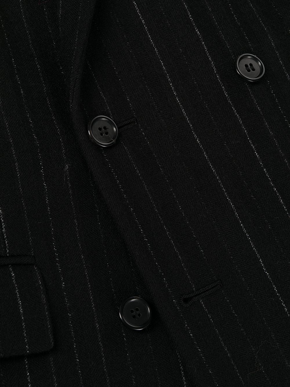 pinstripe double-breasted suit jacket - 7