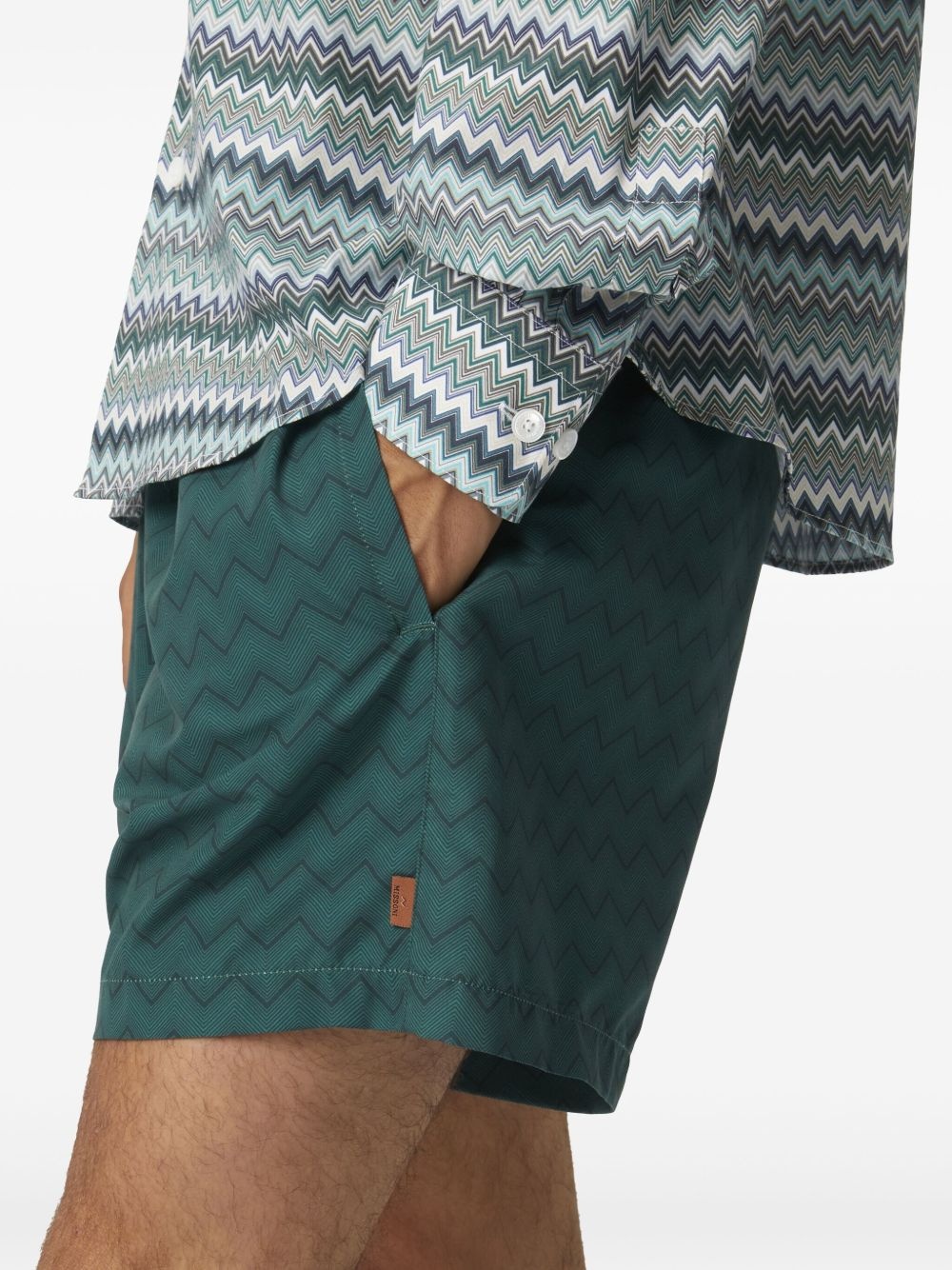 drawstring swim shorts - 4
