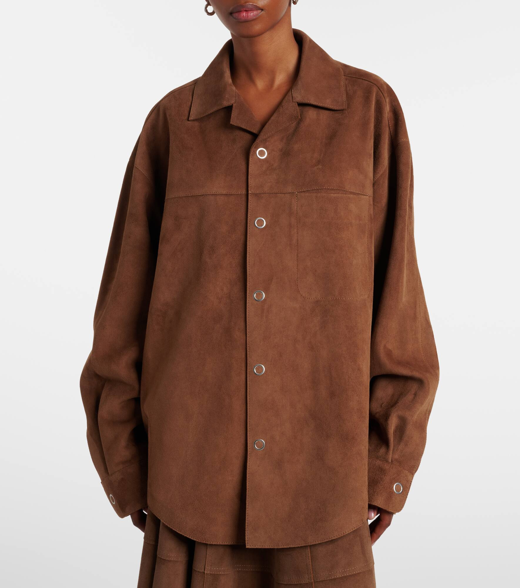 Suede overshirt - 7