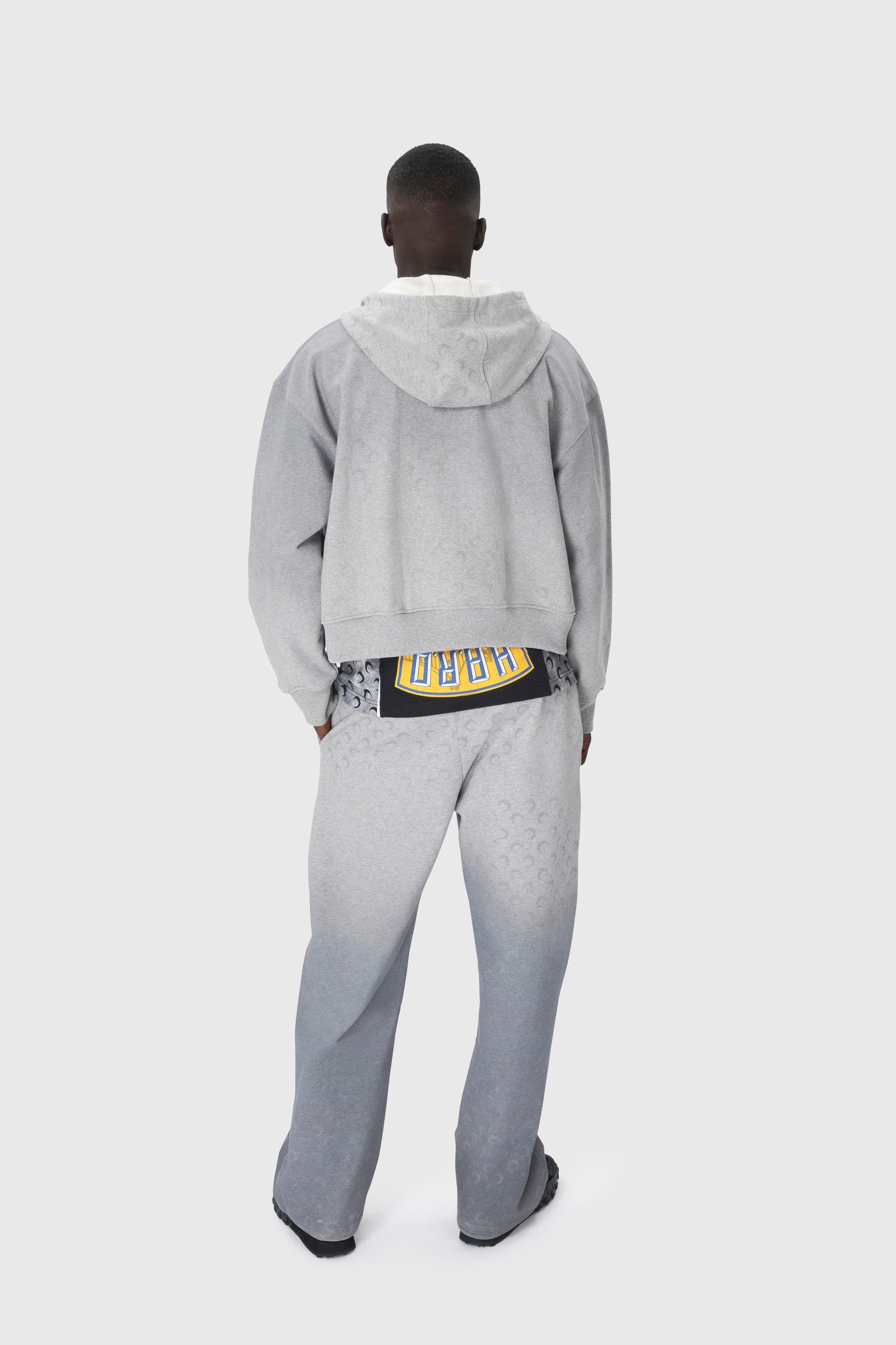 Moon Faded Fleece Zipped Hoodie - 8