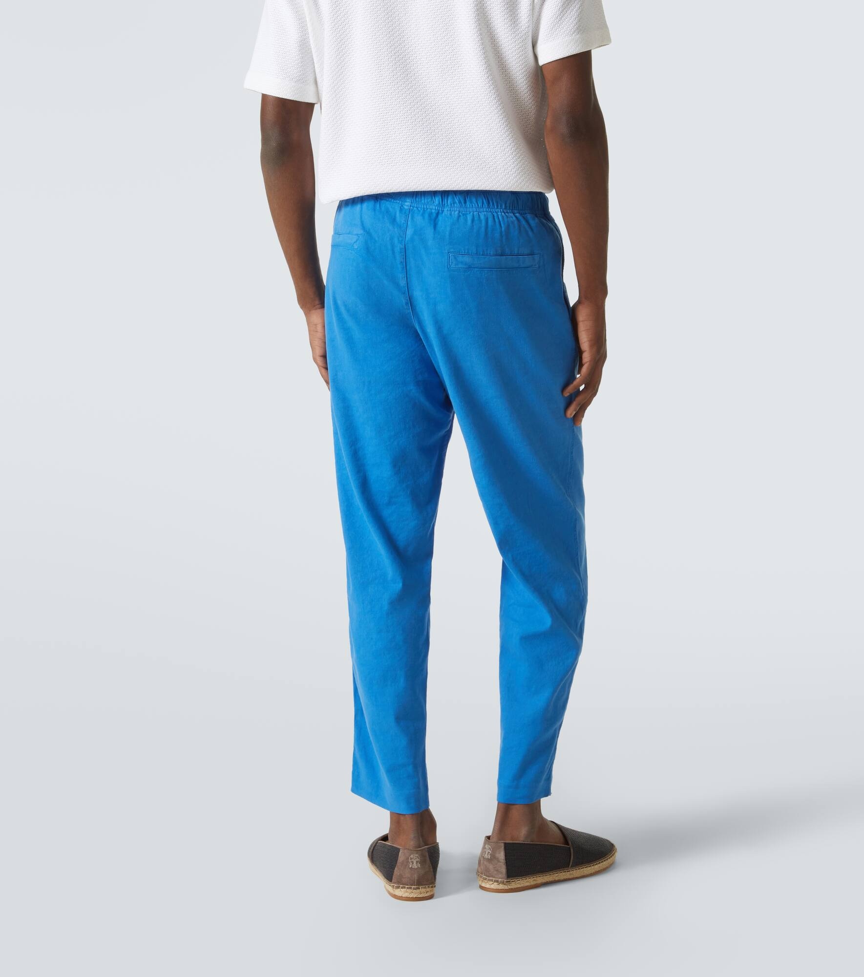 Alex linen-blend straight pants - 4
