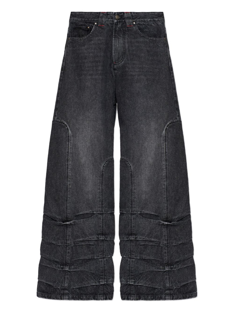 smoke-detailed wide-leg jeans 1